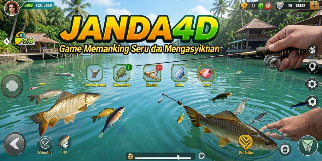 Tampilan antarmuka permainan JANDA4D yang menarik dan mudah dipahami.