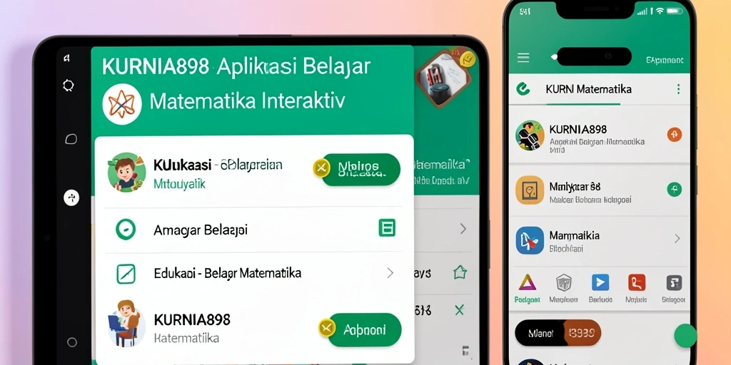 Tampilan antarmuka KURNIA898 yang edukatif dan interaktif.