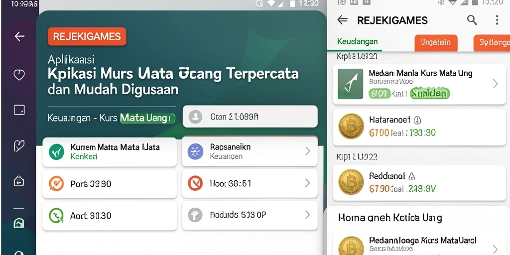 Tampilan antarmuka pengguna REJEKIGAMES yang informatif dan menarik.