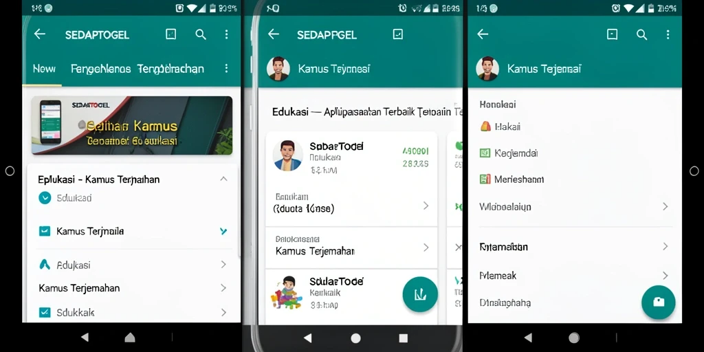 Tampilan antarmuka SEDAPTOGEL yang bersih dan mudah dinavigasi.